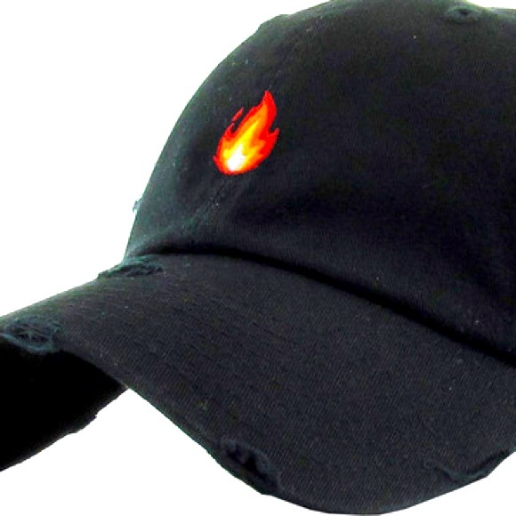 Flame emoji dad hat (unisex) *brand new* - Picture 4 of 4